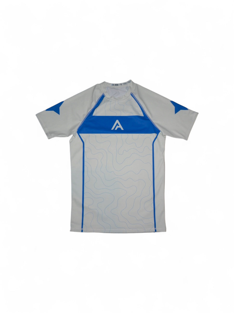 V1 NOVA - White Short Sleeve Rash Guard