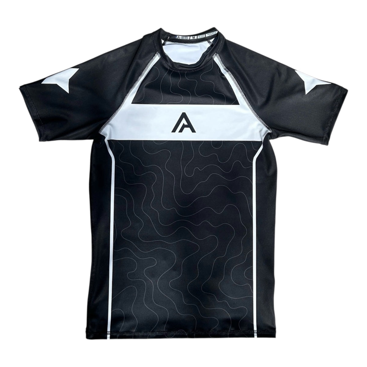 V1 NOVA - Black Short Sleeve Rash Guard
